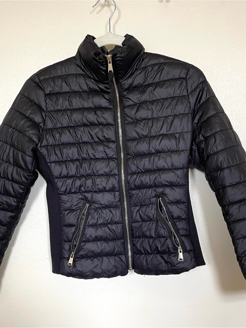 Love Tree Black Quilted Puffer Jacket